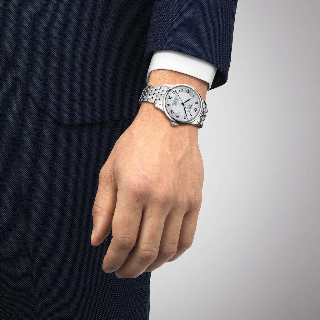 Tissot T006.407.11.033.03 Le Locle Powermatic 80 Men's Watch – Silver Dial & Silver Steel Strap