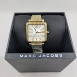 Marc Jacobs Vic Silver Dial Gold Steel Strap Watch for Women - MJ3462