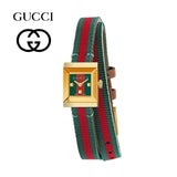 Gucci G-Frame Multicolored Dial Two Tone Nylon Strap Watch For Women - YA128527