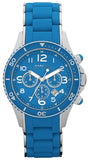 Marc Jacobs MBM2575 Rock Chronograph Women's Watch – Blue Dial & Blue Silicone Strap