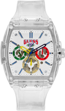 Guess V1051M1 Phoenix J Balvin Men's Watch – White Dial & Transparent Silicone Strap