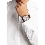 Hugo Boss Driver Quartz Silver Dial Brown Leather Strap Watch For Men - HB1512881