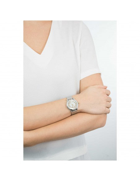 Maserati Epoca Mother of Pearl Dial Silver Mesh Strap Watch For Women - R8853118504