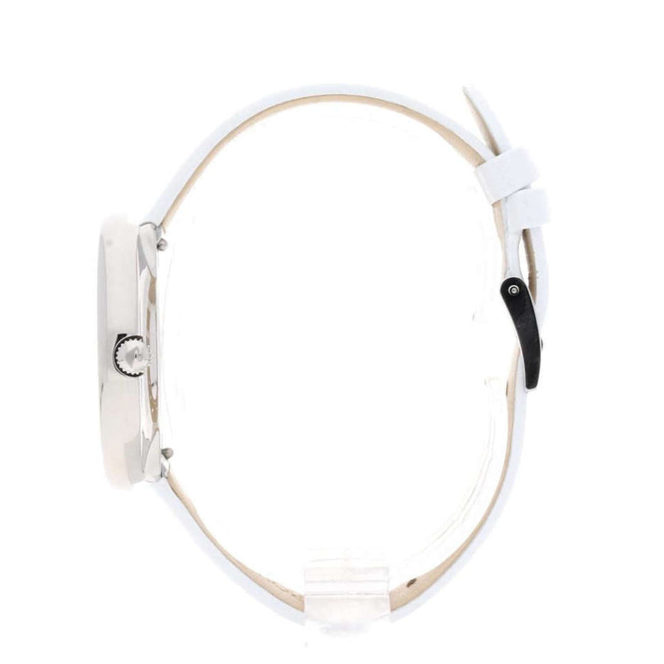 Swarovski Crystalline Pure White Dial White Leather Strap Watch for Women - 5275046