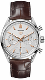 Tag Heuer Carrera CBN2013.FC6483 Men's Chronograph – White Dial with Brown Leather Strap