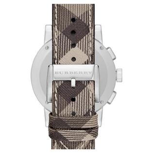 Burberry The City Smoked Brown Dial Brown Leather Strap Watch for Men - BU9361