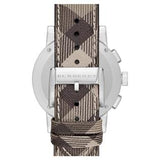Burberry The City Smoked Brown Dial Brown Leather Strap Watch for Men - BU9361