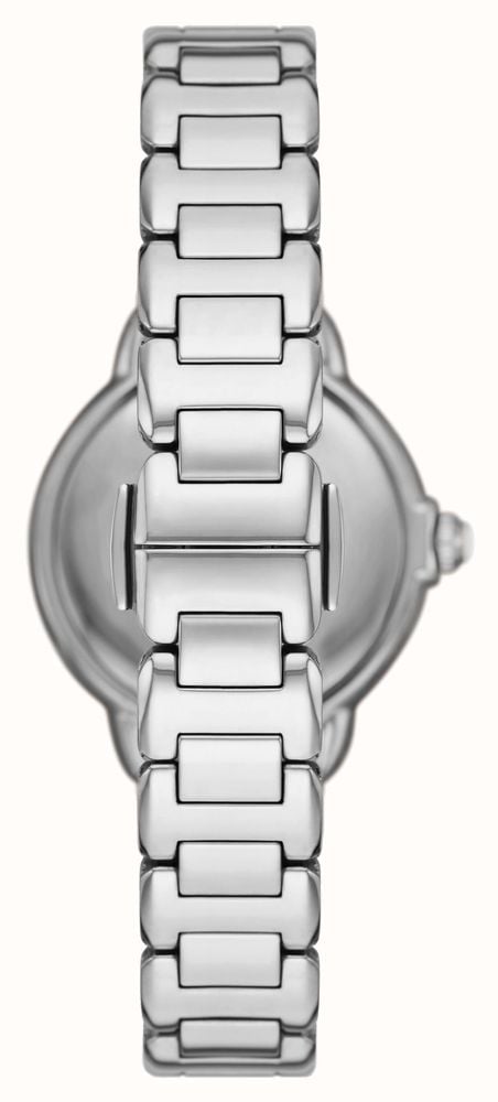 Emporio Armani Mia Three Crystals Silver Dial Silver Steel Strap Watch For Women - AR11632