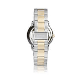 Fossil Neutra Moonphase Multifunction Black Dial Two Tone Steel Strap Watch for Men - FS5906