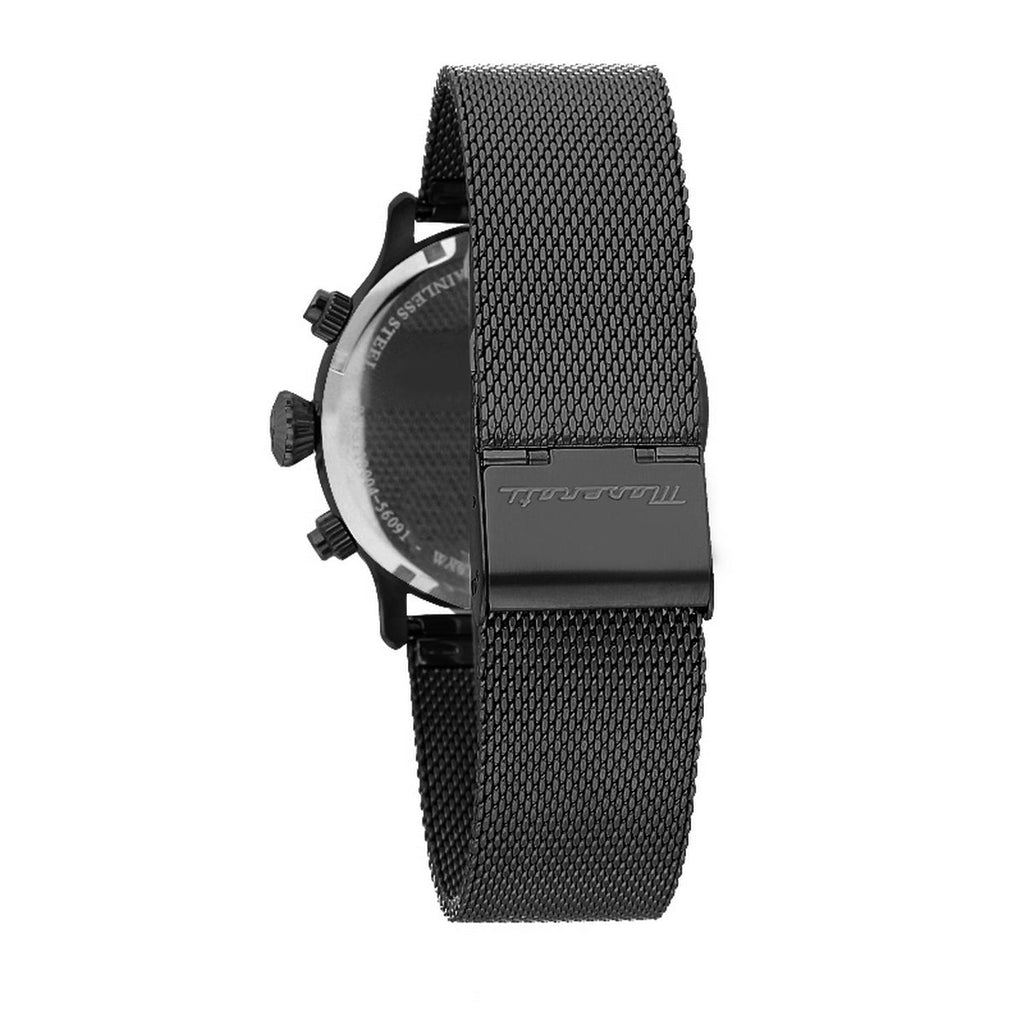 Maserati Epoca Chronograph Black Dial Black Mesh Strap Watch For Men - R8873618013