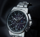 Maserati Successo Solar Edition Black Dial Silver Steel Strap Watch For Men - R8873645003