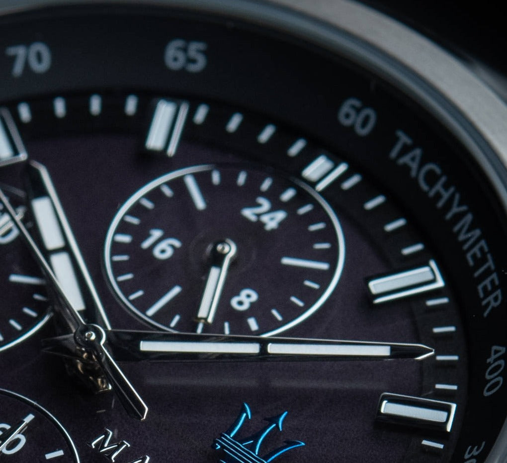 Maserati Successo Solar Edition Black Dial Silver Steel Strap Watch For Men - R8873645003