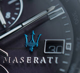 Maserati Successo Solar Edition Black Dial Silver Steel Strap Watch For Men - R8873645003