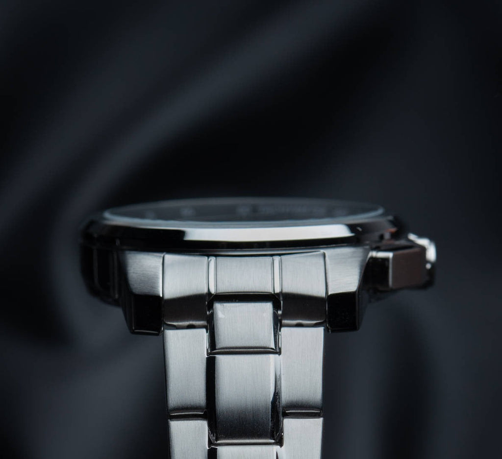 Maserati Successo Solar Edition Black Dial Silver Steel Strap Watch For Men - R8873645003