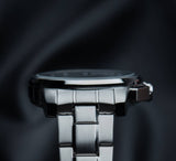 Maserati Successo Solar Edition Black Dial Silver Steel Strap Watch For Men - R8873645003