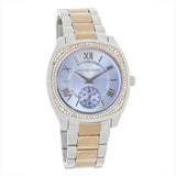 Michael Kors Bryn Quartz Blue Dial Two Tone Steel Strap Watch For Women - MK6136