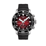 Tissot Seastar 1000 Chronograph Red Dial Black Rubber Strap Watch For Men - T120.417.17.421.00