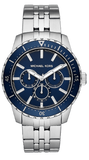 Michael Kors MK7153 Cunningham Multifunction Men's Watch – Blue Dial & Silver Steel Strap