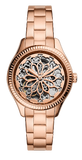 Fossil BQ3754 Rye Automatic Skeleton Women’s Watch – Rose Gold Dial & Rose Gold Steel Strap
