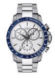 Tissot T106.417.11.031.00 V8 Quartz T Sport Chronograph Men’s Watch – White Dial & Silver Steel Strap