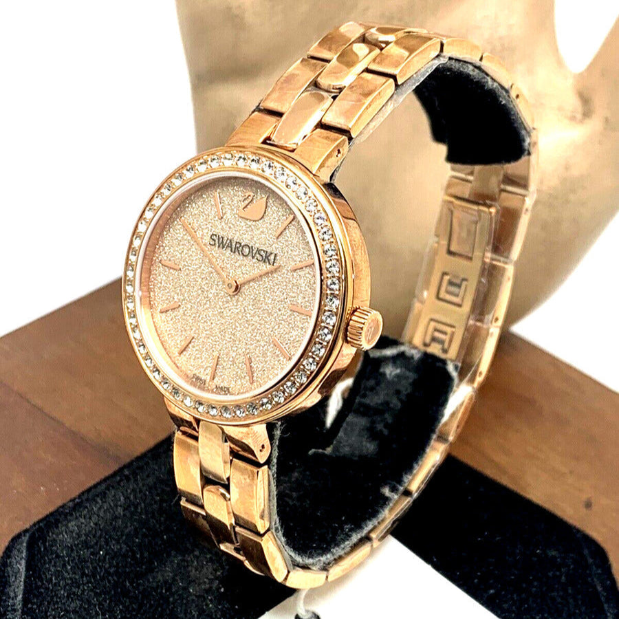 Swarovski Daytime Analog Gold Dial Gold Steel Strap Watch for Women - 5182231