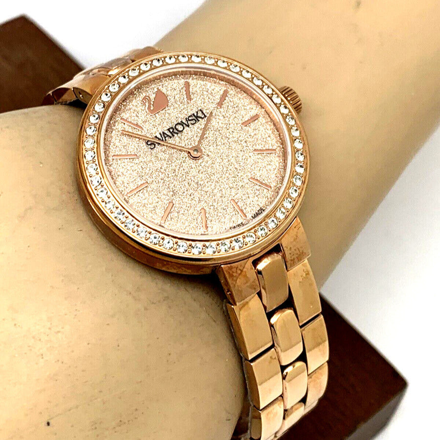 Swarovski Daytime Analog Gold Dial Gold Steel Strap Watch for Women - 5182231