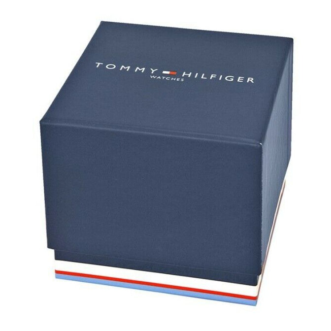 Tommy Hilfiger Asher Chronograph Blue Dial Blue Steel Strap Watch For Men - 1791853