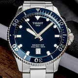 Tissot T120.410.11.041.00 Seastar 1000 Men’s Watch – Blue Dial & Silver Stainless Steel Bracelet