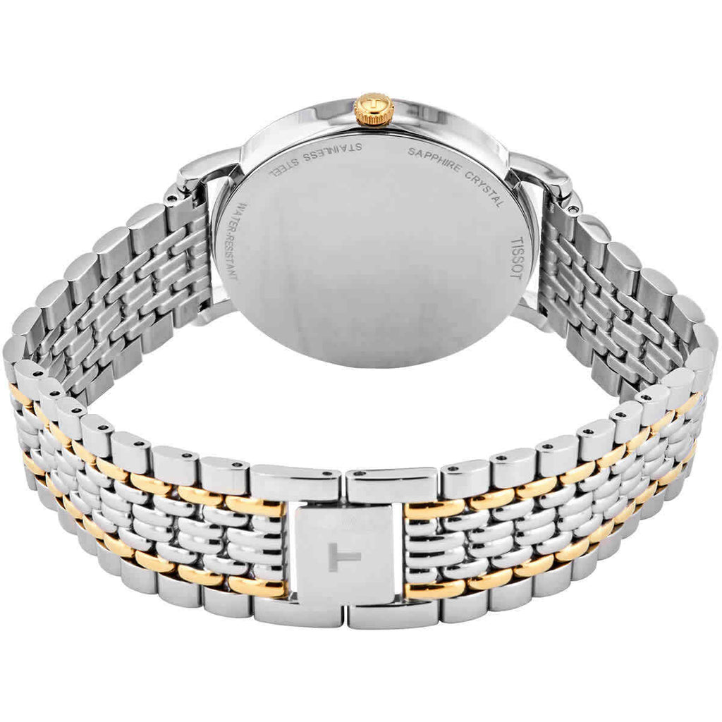 Tissot Everytime Medium White Dial Two Tone Mesh Bracelet Watch For Men - T109.410.22.033.00