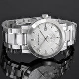 Burberry The City Silver Dial Silver Steel Strap Watch for Men - BU9900