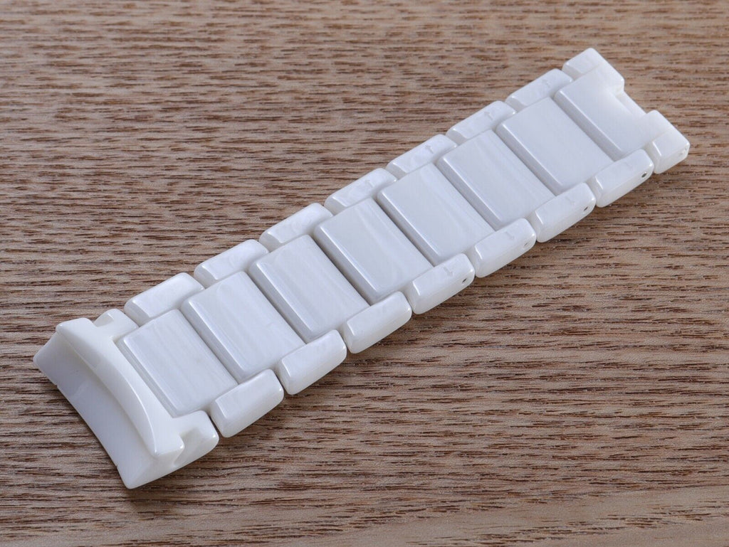 Emporio Armani Ceramica Chronograph White Dial White Strap Watch For Men - AR1453