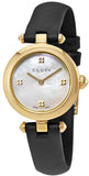 Gucci YA141505 Diamantissima Women's Watch – Mother of Pearl Dial & Black Leather Strap
