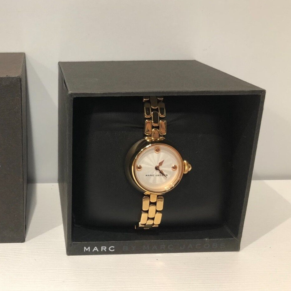 Marc Jacobs Courtney White Dial Rose Gold Steel Strap Watch for Women - MJ3458