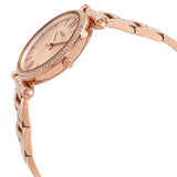 Fossil Carlie Rose Gold Dial Rose Gold Steel Strap Watch for Women - ES4301