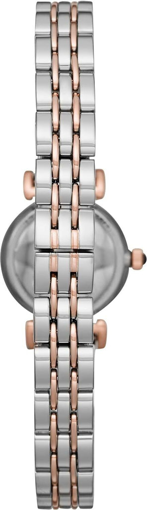 Emporio Armani Gianni T Bar Quartz Blue Dial Two Tone Steel Strap Watch For Women - AR11222