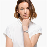 Swarovski 5547622 Crystal Flower Women's Watch – Silver Dial & Stainless Steel Strap