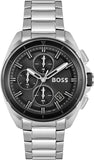 Hugo Boss 1513949 Volane Men's Watch – Black Dial & Silver Steel Strap