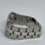 Marc Jacobs Blade Chronograph Brown Dial Silver Steel Strap Watch for Women - MBM8636