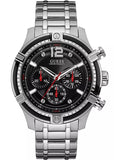 Guess W0968G1 Circuit Chronograph Men’s Watch – Black Dial & Silver Steel Strap