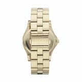 Marc Jacobs Rivera White Dial Gold Steel Strap Watch for Women - MBM3137