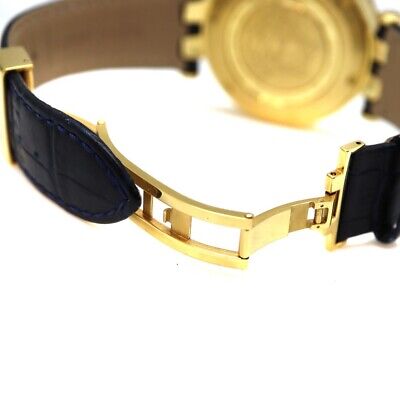 Versace Race GMT Blue Dial Blue Leather Strap Watch For Men - 29G70D282