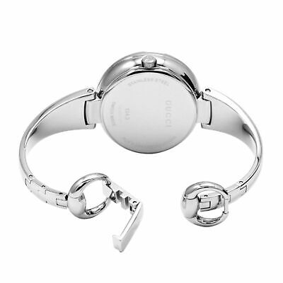 Gucci Guccissima Diamonds Mother of Pearl Dial Silver Steel Strap Watch For Women - YA134303