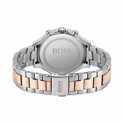 Hugo Boss Signature Silver Dial Two Tone Steel Strap Watch for Women - 1502567