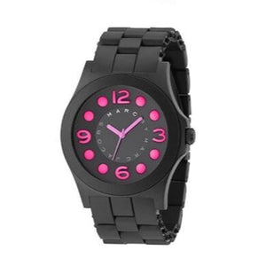 Marc Jacobs Pelly Black Dial Black Silicone Strap Watch for Women - MBM2517