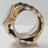 Marc Jacobs Rock Chronograph Black Dial Black Silicone Strap Watch for Women - MBM2552