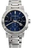 Burberry BU9363 The City Quartz Men's Watch – Blue Dial & Silver Steel Bracelet