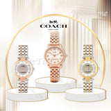Coach Park Silver Dial Two Tone Steel Strap Watch for Women - 14503643
