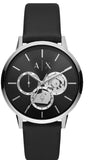 Armani Exchange Cayde AX2745 Men's Chronograph Watch – Black Dial with Black Leather Strap