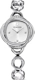 Swarovski 5547622 Crystal Flower Women's Watch – Silver Dial & Stainless Steel Strap