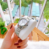 Tissot Carson Premium Automatic Lady Diamonds Silver Dial Silver Steel Strap Watch for Women - T122.207.11.036.00